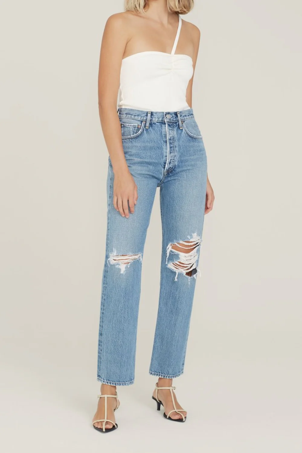 90's Pinch Waist High Rise Straight (Final Sale)