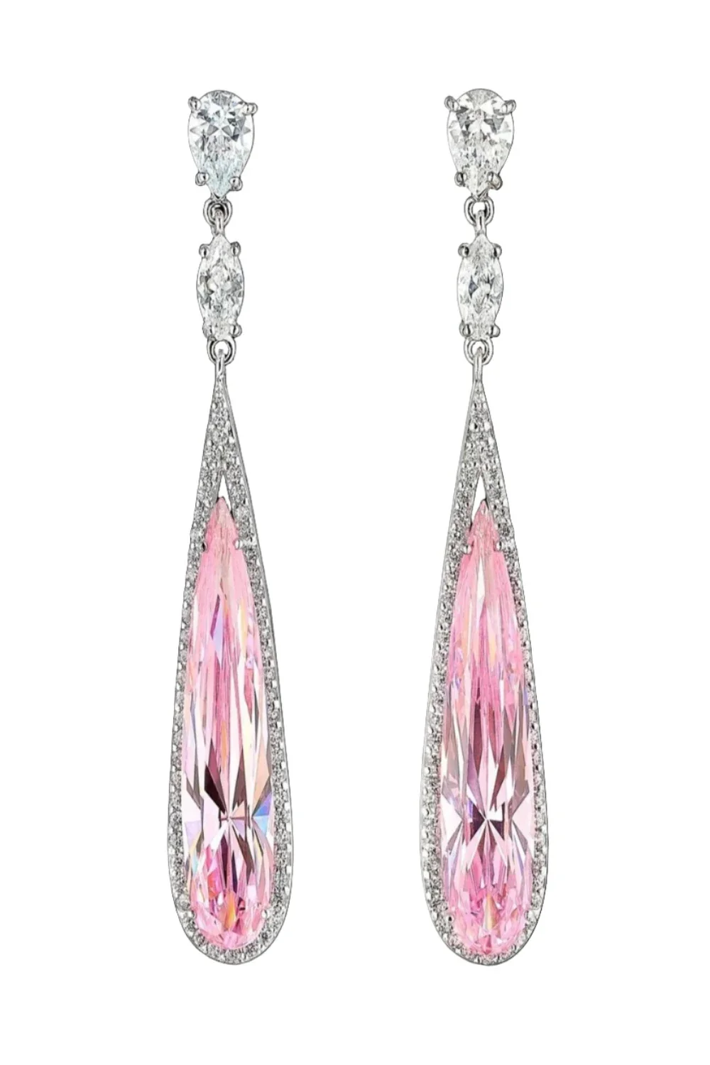 Blush Rose Shard Earrings