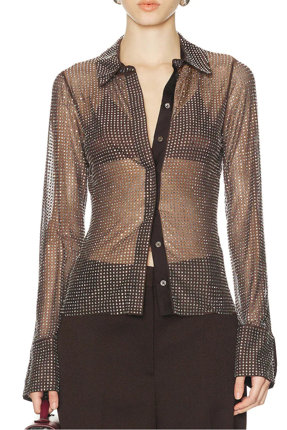 All Over Crystal Shirt