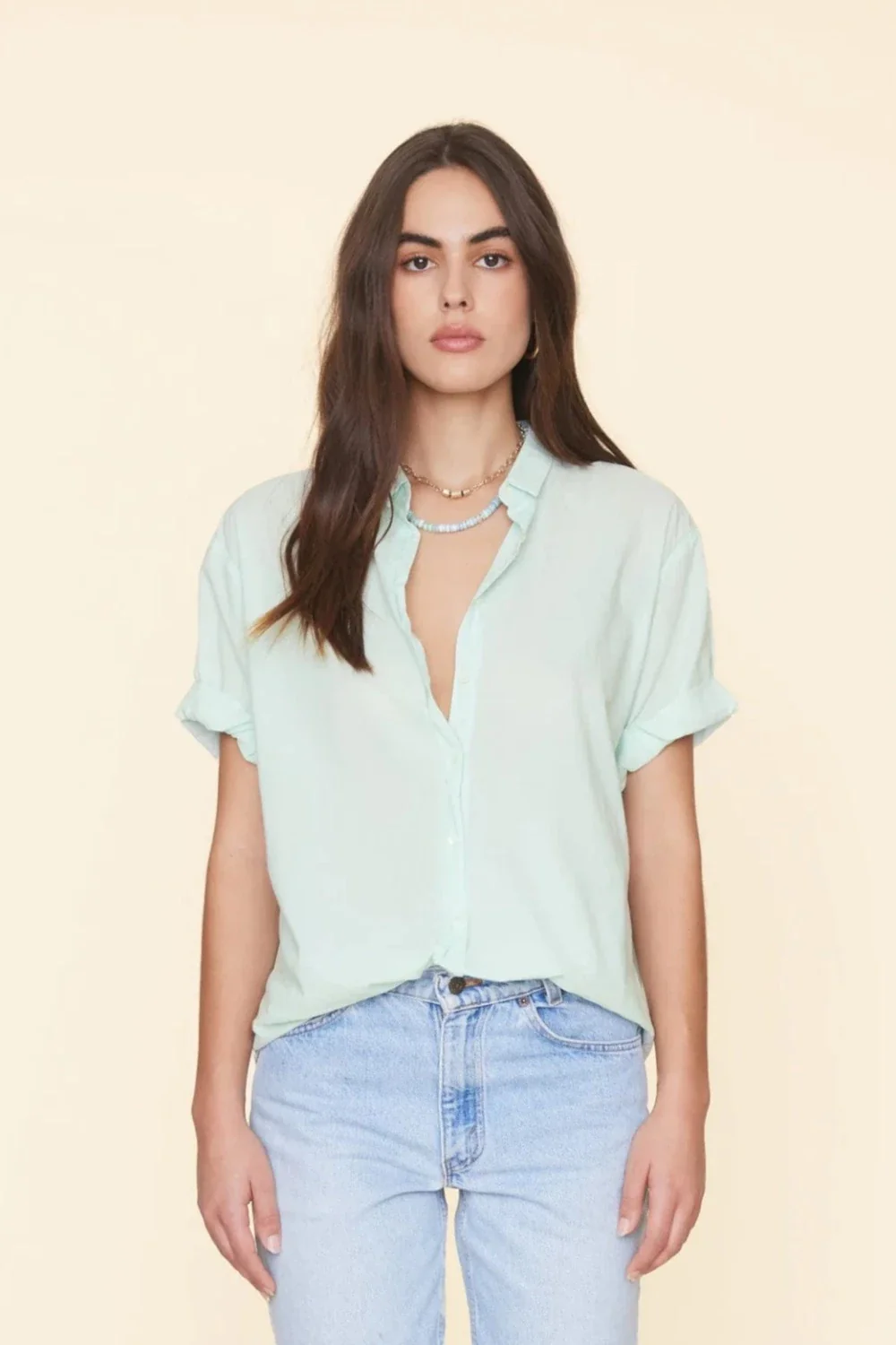 Channing Shirt Aqua (Final Sale)
