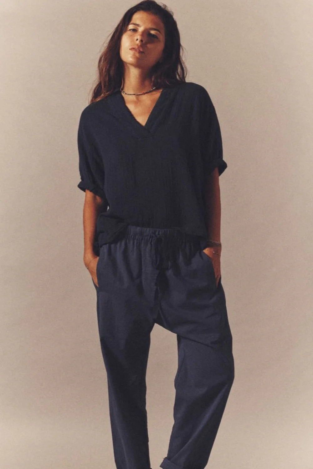 Draper Pant Navy - Image 4