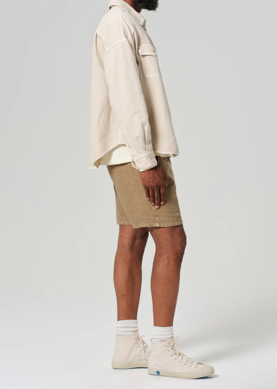 Drawstring Deck Short Dark Khaki - Image 4