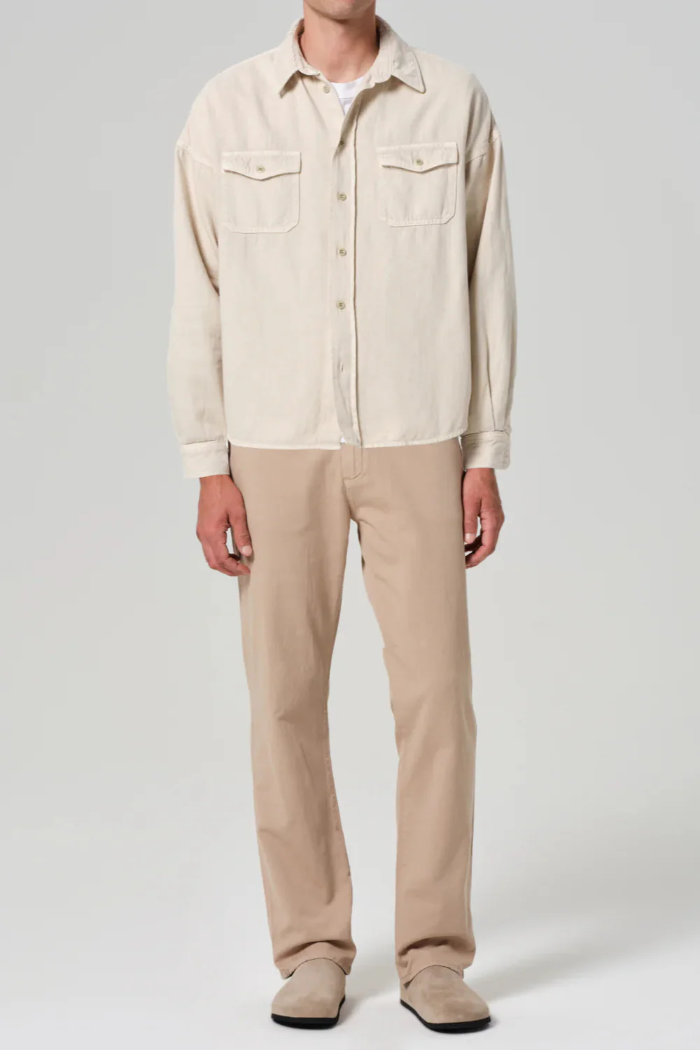 Elijah Jeans in Stretch linen Dark Khaki