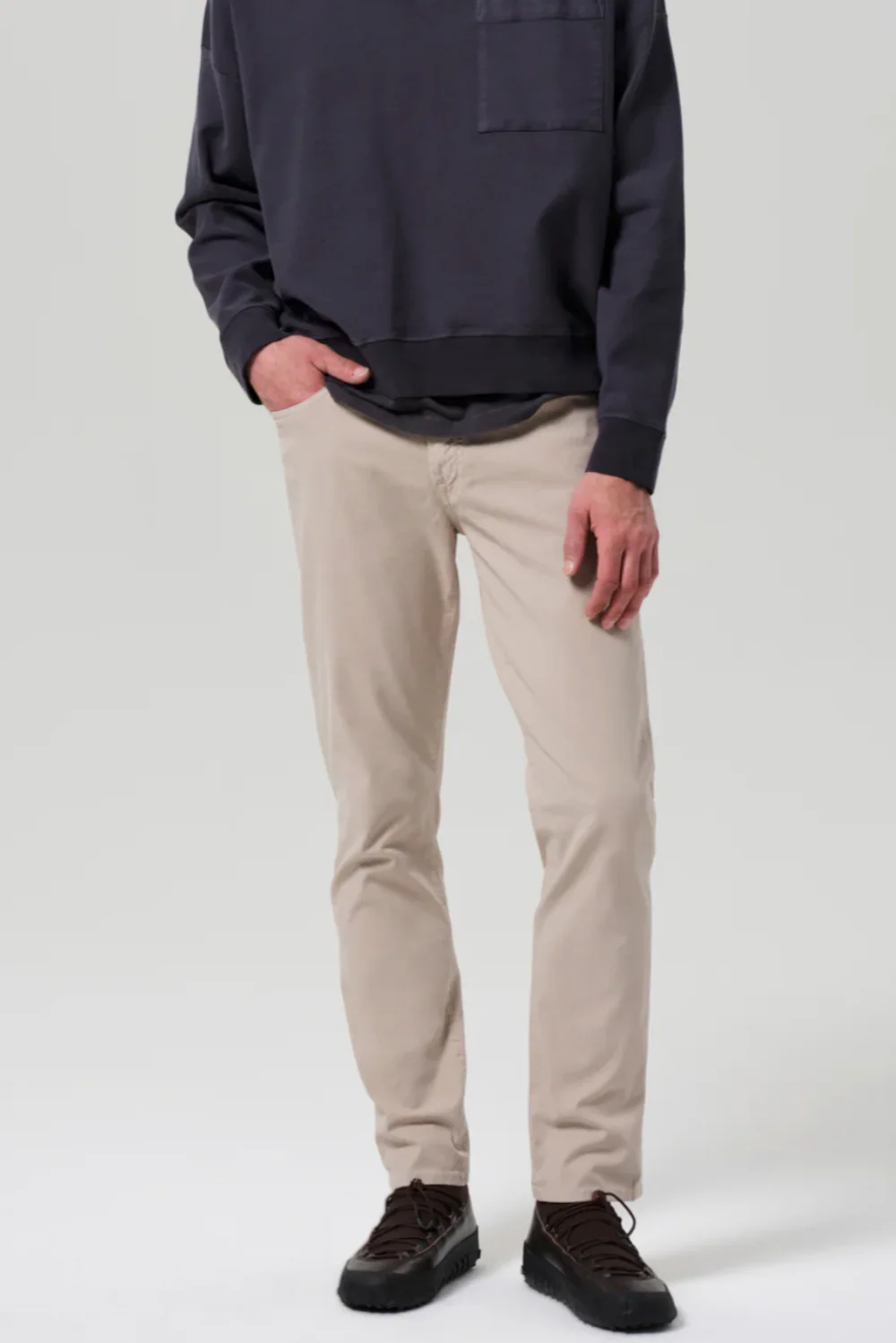 Gage Slim Straight Italian Canvas In Wheat