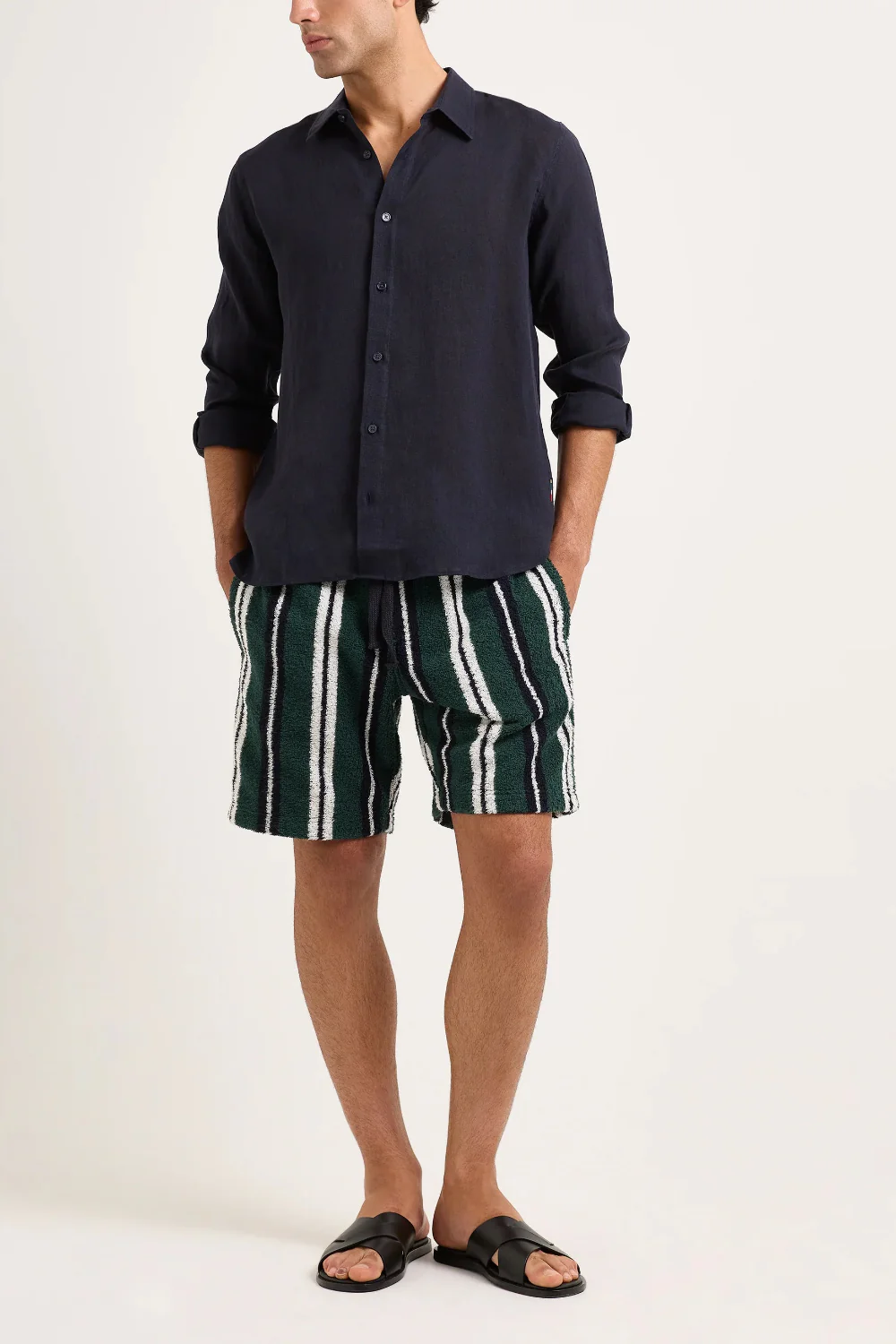 Trevone Towelling Stripe Short