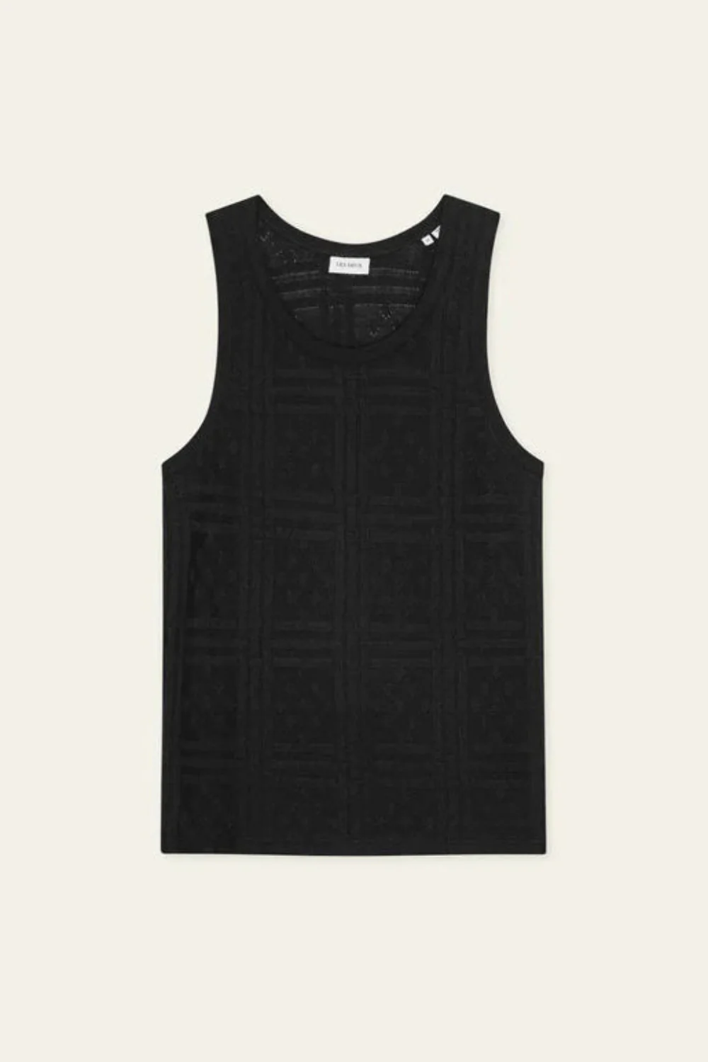 Huxley Pointelle Tank Top Black