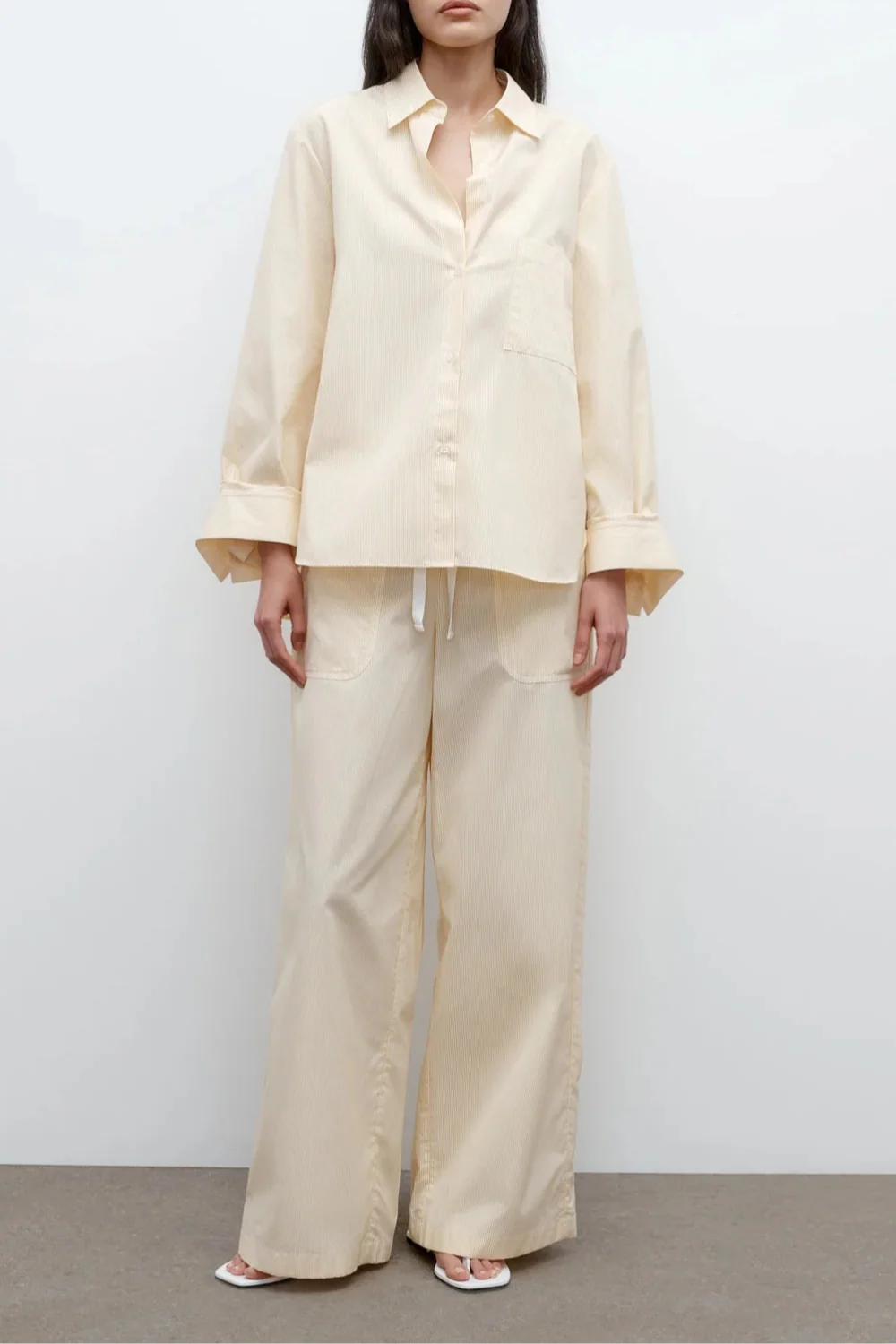 Next Morning Shirt In Cotton Banker Stripe