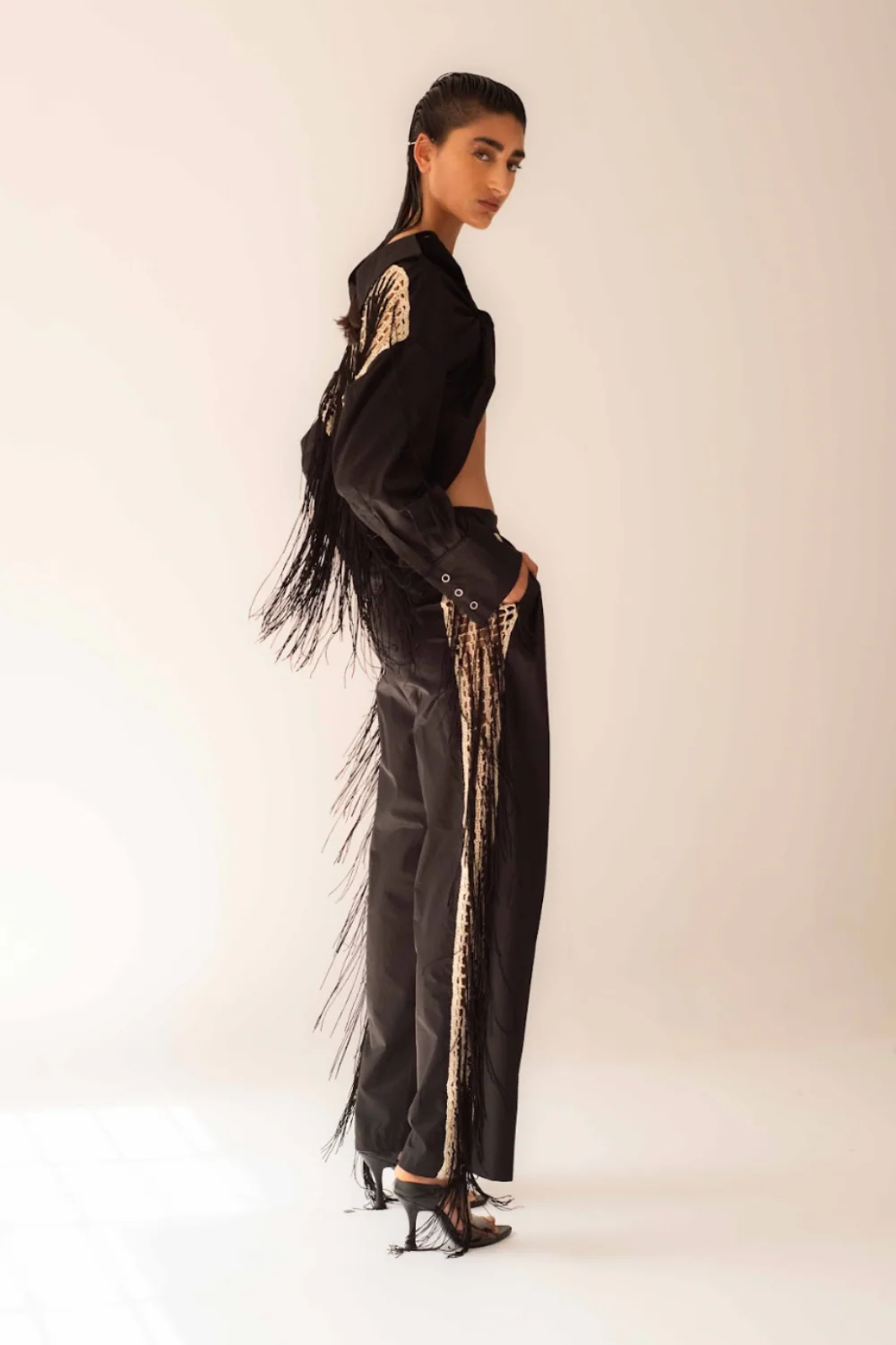 Kamya High Waisted Pant Black
