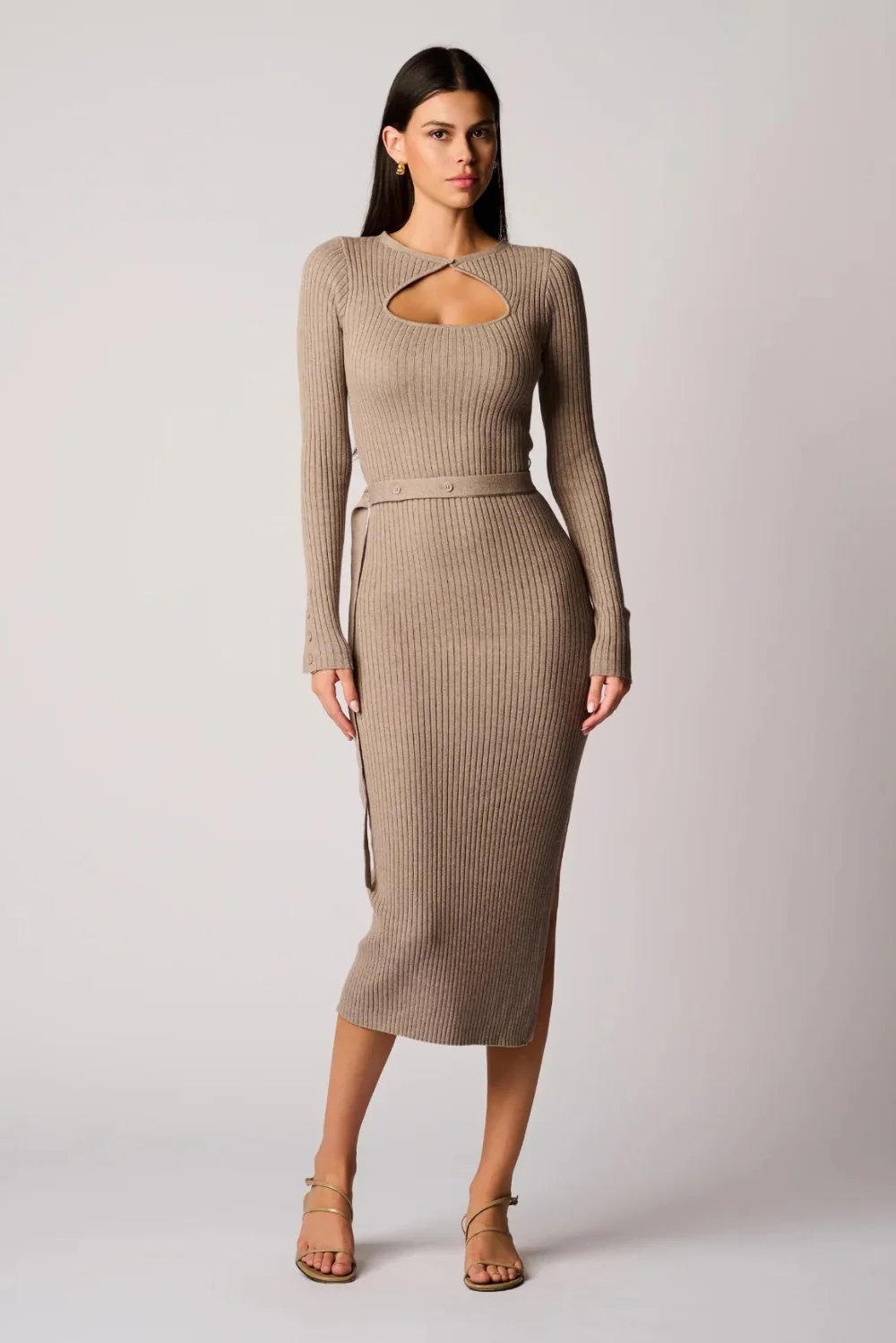 Asher Dress Stone Melange