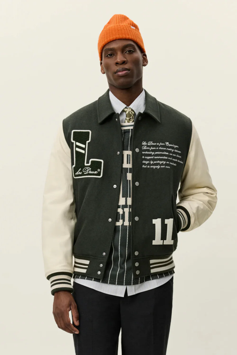 Les Deux Varsity Wool Jacket