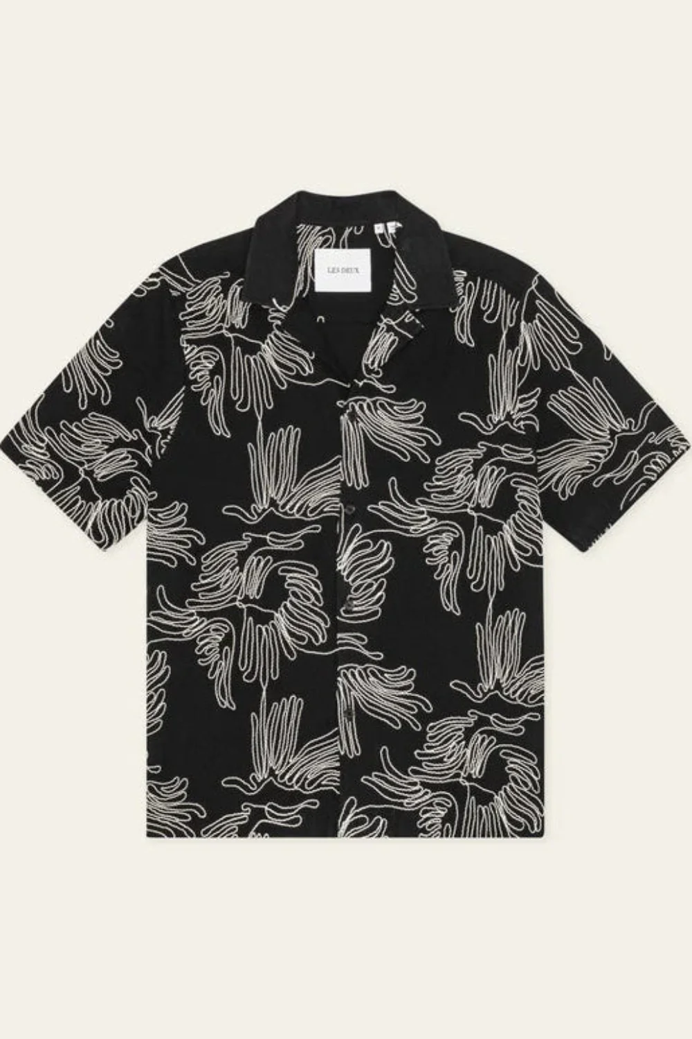 Liam AOE Flowers SS Shirt Black