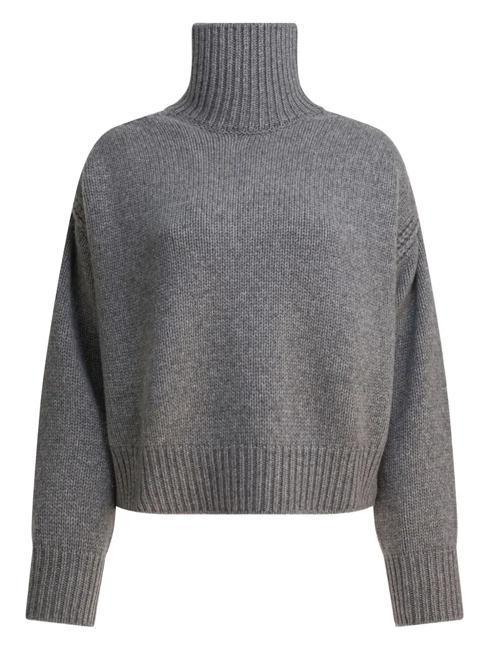 Gaia High Neck Sweater with Back Slit
