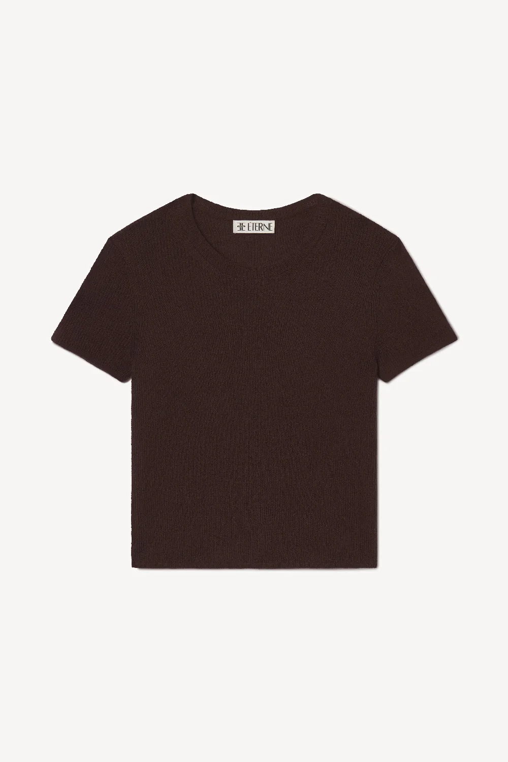 Rib Stitch Baby Tee Espresso