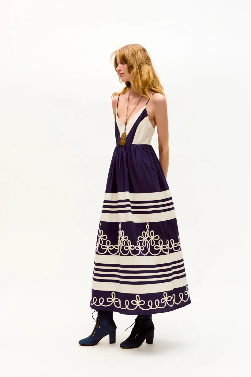 Amelia Dress Navy