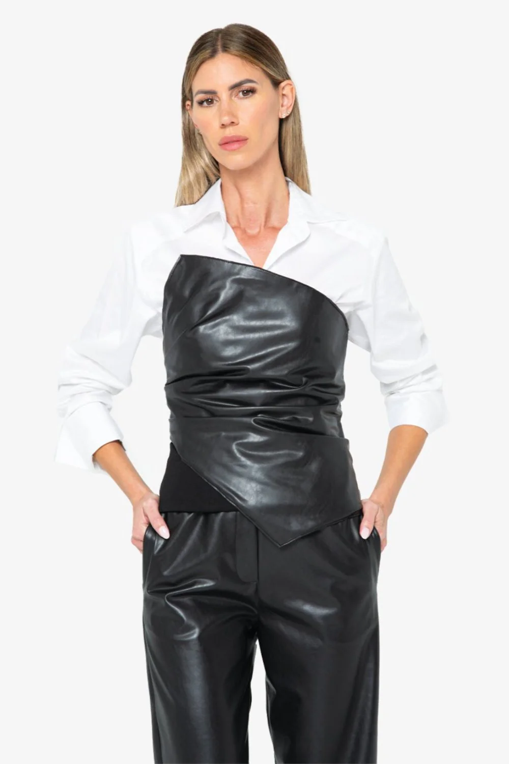 Millicent Top Black-White (Final Sale)