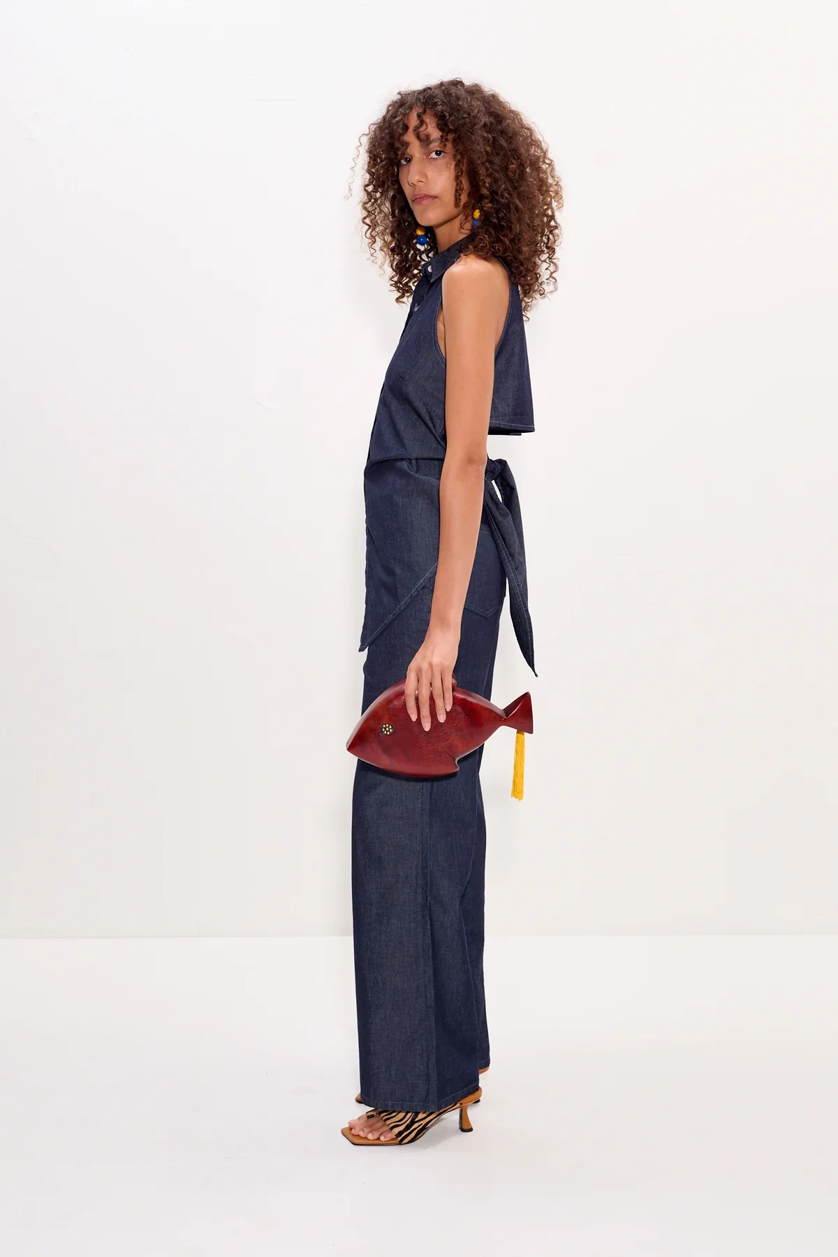 Pia Chambray Pant - Image 3