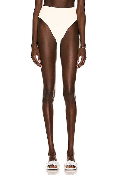 Ribbed High Leg Hotpants (Final Sale) - Image 2