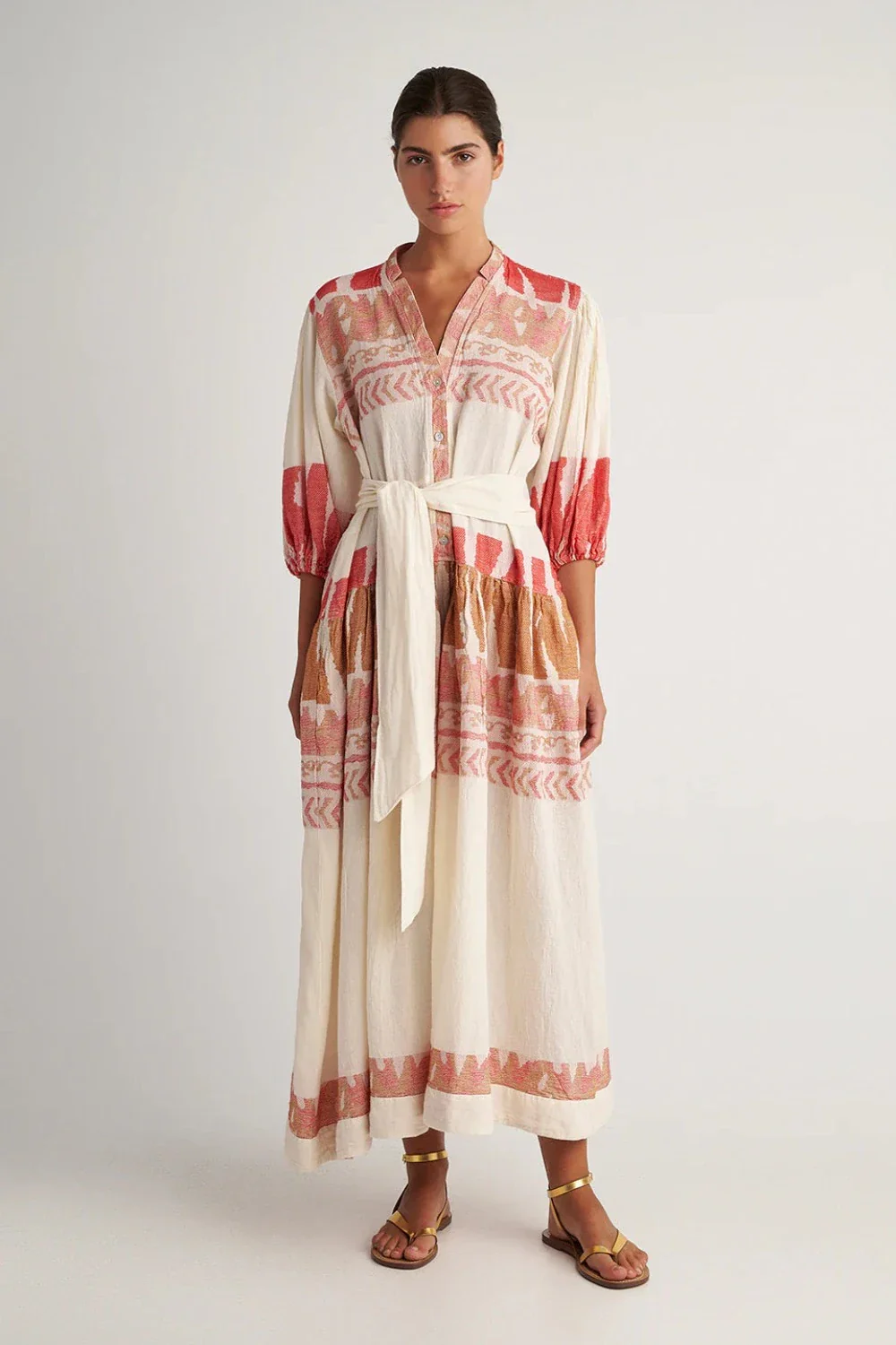 Scorpios Maxi Dress Natural Red (Final Sale)
