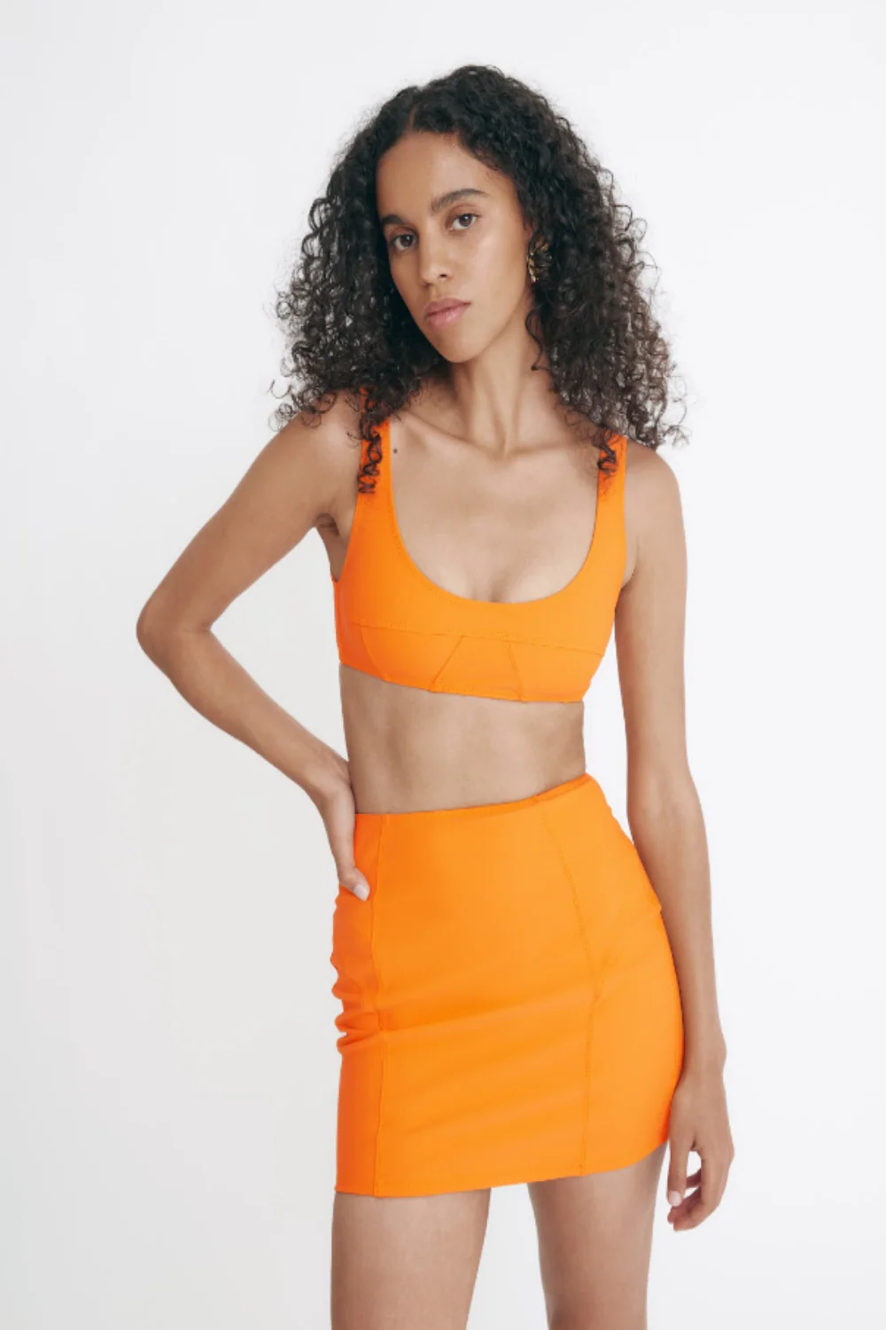 Scuba Seamed Bra Top (Final Sale)
