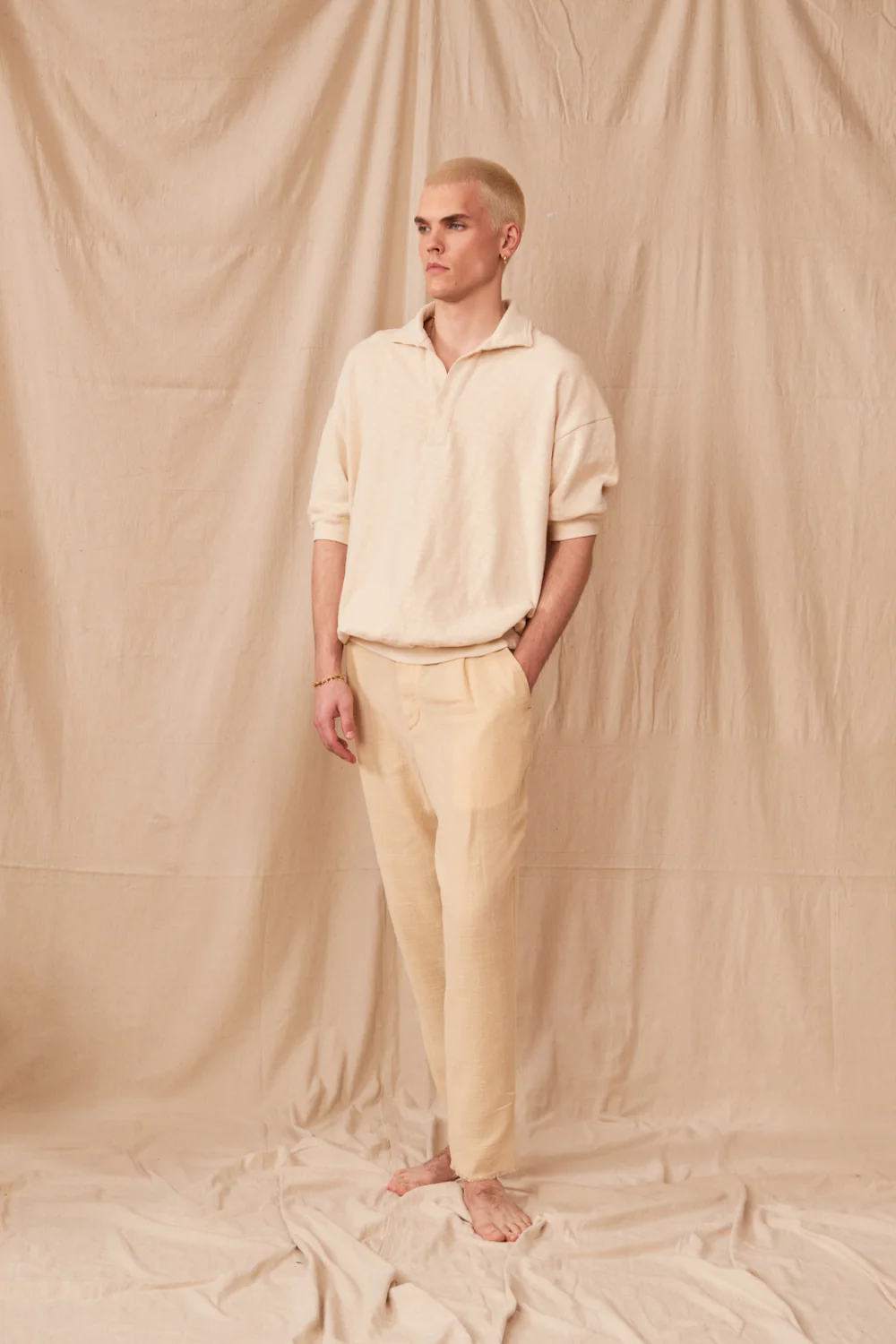Single Pleat Tapered Trouser (Final Sale)