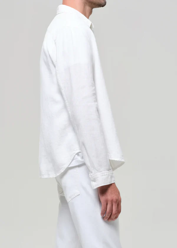 Single Pocket Linen Workshirt - Image 3