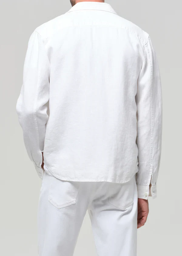 Single Pocket Linen Workshirt - Image 4