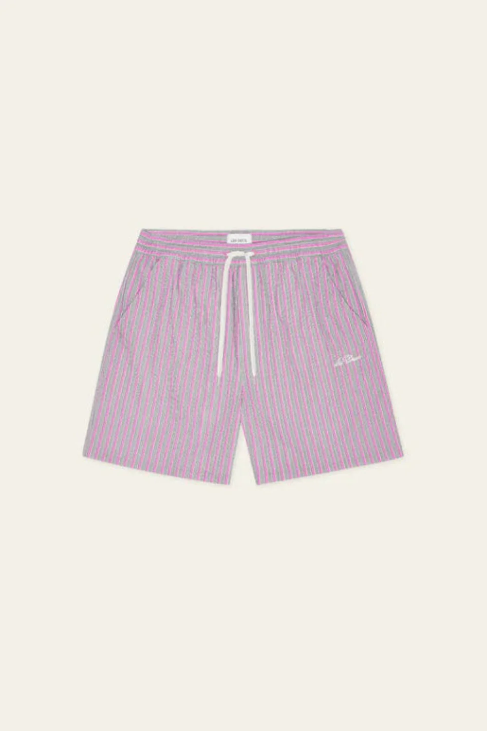 Stan Stripe Seersucker Swim Shorts Pink