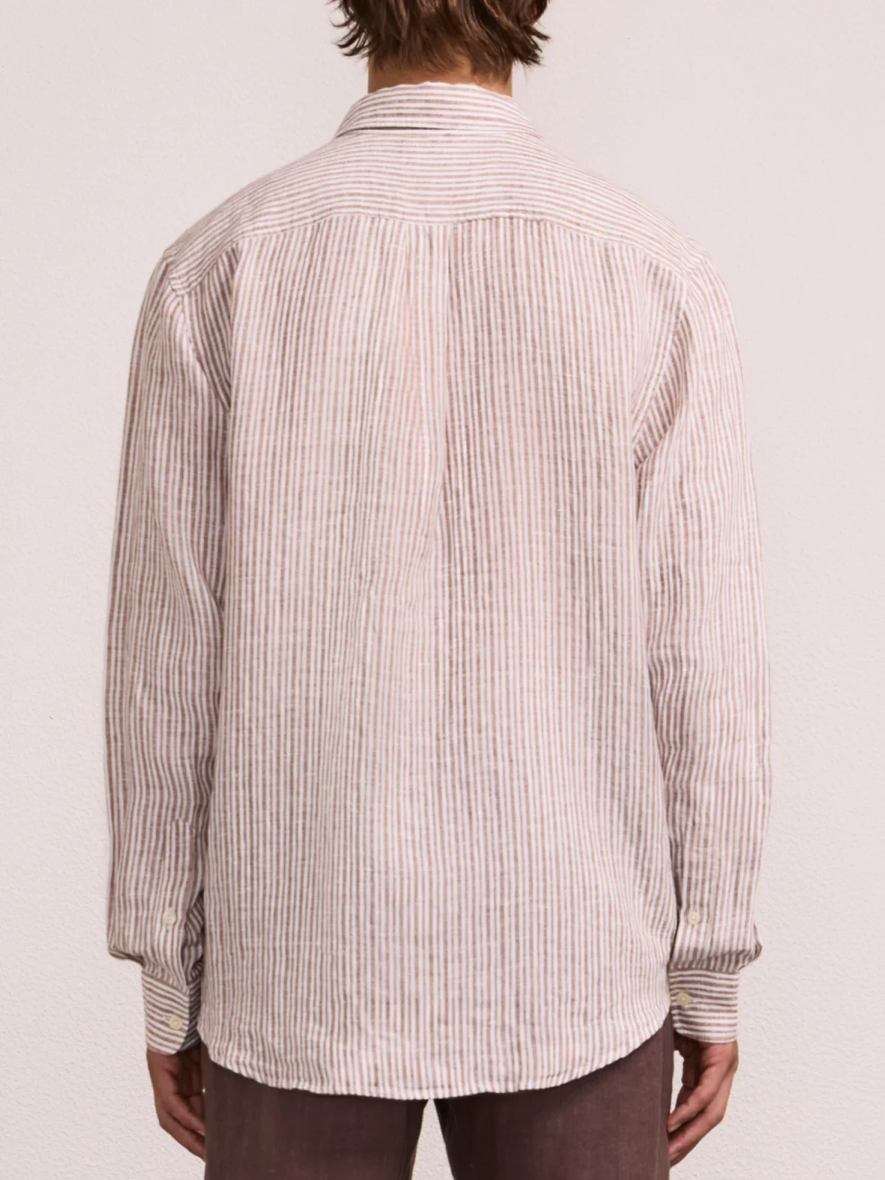 Telles Linen Shirt Caramel - Image 3